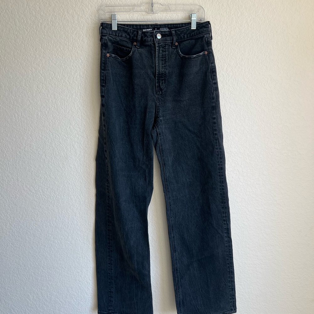 Old Navy black wide leg jeans
